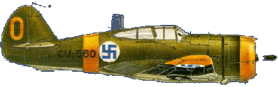 Американский истребитель Curtiss Hawk P-36 финских ВВС