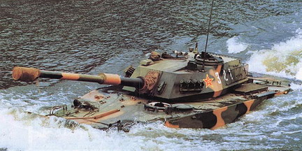 китайский плавающий танк