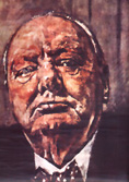 Part of Sutherland's Portrait of Churchill